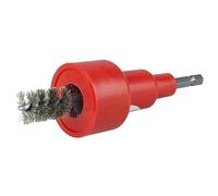 Weiler Turbo Tube Brush, stainless steel 302, Round Shank, Single Stem, 5/8 Inches, 1