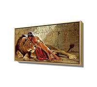 weiling Dipinti di ragazza e tigre Antico Egitto Immagini Canvas Wall Art Poster Stampe per soggiorno Home Decor 60x120cmx1pcs Senza cornice