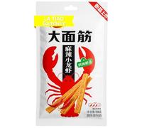 Weilong Spicy Crayfish Flavor - (La tiao)Bastoncini di Glutine Piccanti 106 g | Snack Cinese al Gusto Gambero Piccante | Texture Morbida e Speziata | Street Food Asiatico Pronto da Gustare