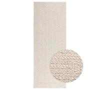 Weilusique ZIZUR - Tappeto passatoia da 80 x 200 cm, effetto iuta, in 100% polipropilene, antiscivolo e facile da pulire, per soggiorno, camera da letto, corridoio, balcone, interni ed esterni