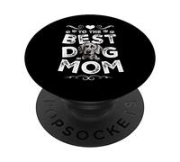 Weimaraner Best Dog Mom Dogs Lovers Funny Mothers Day PopSockets PopGrip Adesivo