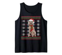 Weimaraner Braco De Weimar Santa Brutto Natale Canotta