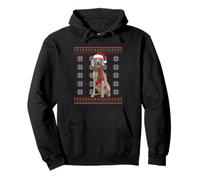 Weimaraner Braco De Weimar Santa Brutto Natale Felpa con Cappuccio