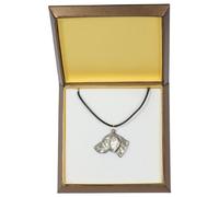 Weimaraner - collana rivestita in argento, in una scatola, Art Dog IT