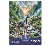 Weimaraner Jigsaw Puzzle Impossibili 1000Pcs Animali fedeli Decorazione Per La Casa. Giochi Rilassamento E Intelligence Per Adulti E Bambini Da 12 Anni 38x26cm/1000pcs