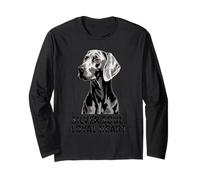 Weimaraner Love | Silver Soul Leyal Heart Dog Maglia a Manica