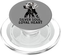 Weimaraner Love | Silver Soul Leyal Heart Dog PopSockets PopGrip per MagSafe