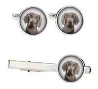 Weimaraner set di mollette in una scatola con immagine Art-Dog