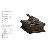Weimaraner, Urna Esclusiva, Bronzo Freddo, ArtDog, DE