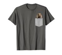 Weimaraners Dog in Your Pocket Maglietta, Uomo, Asfalto, 4XL