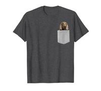 Weimaraners Dog in Your Pocket Maglietta, Uomo, Grigio Scuro, 4XL