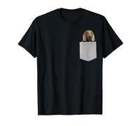 Weimaraners Dog in Your Pocket Maglietta, Uomo, Nero, 4XL