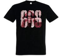 WEIMEIDA Aolent 666 Aleister Crowley T Shirt Number of The Beast OTO Satanic Circle Symbol Mens Man Black L