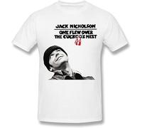 WEIMEIDA Men's One Flew Over The Cuckoo's Nest Poster T Shirt White XL