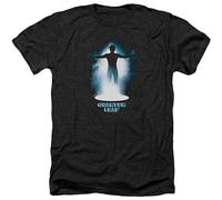 WEIMEIDA Men's Quantum Leap Logo Heather Adult T-Shirt Black S