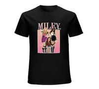 WEIMEIDA Young Miley Cirus Vintage 90S Style Teeshirt Hannah Montana Fan 2000S TV Show Tshirt T-Shirt for Men Black 3XL