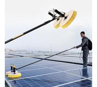 WEIMILOR Spazzola Rotante per la Pulizia dei Pannelli solari, Pannelli fotovoltaici e solari, Spazzola ad Acqua, Spazzola elettrica per la Pulizia dei Pannelli solari,GPBB7.5M