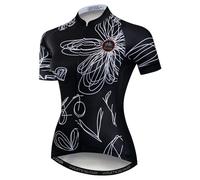 weimostar Maglia da ciclismo da donna, a maniche corte, per bici da strada, estiva, da montagna, con 3 tasche, CD5731, A2, L