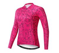 Weimostar - Maglia da ciclismo da donna, a maniche lunghe, comoda ad asciugatura rapida