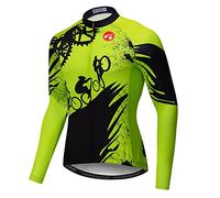 weimostar Maglia da ciclismo da uomo a maniche lunghe da bicicletta, Cd5111-lj, S