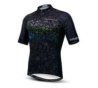 Weimostar Maglia da Ciclismo Uomo Manica Corta da Bici MTB Jersey Zip Abbigliamento da Strada di Montagna Magliette da Bicicletta Magliette da Ciclismo da Corsa M