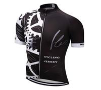 weimostar Maglie da ciclismo da uomo a maniche corte in jersey con 3 tasche riflettenti