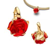 WEIMU rosegold charms tappo 925 argento per braccialetto con gomma clip tappo charms per perla fascino braccialetto ciondolo distanziatore, 1, Metallo, Senza Gemme