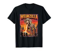 Weimzilla Weimaraner Dog - Dogzilla Monster Movie Parodia Maglietta