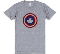 Weinafang Captain Canada | T Shirt | Canadian Shirts Men Grey S