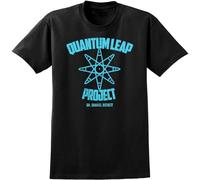 Weinafang Quantum Leap Project Inspired T-Shirt Retro 80S 90S TV Show Tee Science Men Black XXL