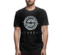 Weinafang Starset Music Band Man T Shirts Short Sleeves Round Neck Tees Summer Casual Tops Mens Man Black S