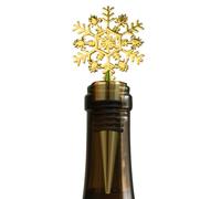Weinflaschenversc - Zinklegierung Schneeflocken Weihnachtsdekoration, Party Rotwein Korken Flaschenbewahrer Schneeflocke, Für Sekt Spirituosen Alkohol Bier Zuhause Bar Büro Restaurant Party Fest Männe