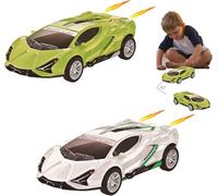 WEINIBAO 2 Pezzi Veicoli a Frizione Macchina Tira Indietro, Mini Auto da Corsa Auto Giocattolo per Bambini, Macchinina Inerzia Macchinine Tirare Indietro per Bambini di 3+ Anni Ragazzi Ragazze (B)