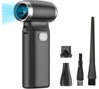 WEINIDASI Rimuovi Polvere Aria Compressa, Aria Compressa Portatile, Mini Soffiatore a Batteria, Soffiatore Auto Asciugatura, per Laptops, Tastiere, Auto (Upgrade-130.000RPM,8000mAH)