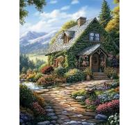 Weiniuniu fai da Te Pittura Diamante 5D Kit Cabina dei fiori Trapano Rotondo Completo Immagine di Strass Arte Artigianato Decorazione della Parete 50x70 cm