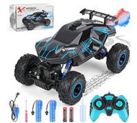 Weinsamkeit Macchina Telecomandata per Bambini, 1:16 Macchina Radiocomandata con Luce LED e Sprays, 2.4 GHz 20 Km/h Auto Radiocomandata, RC Cars Giocattoli Compleanno Regalo per Bambini 6-16 Anni