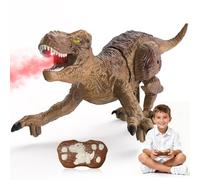 Weinsamkeit Regalo Dino telecomandato per bambini, Camminando e Ruggendo Dinosauro Giocattolo Realistici con Suoni Ruggenti e Luce LED,Dinosauro Robot Regalo per Bambini Ragazzi Ragazze 3-12 Anni (A)