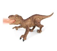 Weinsamkeit Regalo Dino telecomandato per bambini, Camminando e Ruggendo Dinosauro Giocattolo Realistici con Suoni Ruggenti e Luce LED,Dinosauro Robot Regalo per Bambini Ragazzi Ragazze 3-12 Anni (A)