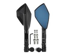 WEINUANXIN Moto Inversione Specchio per CB919 CB400 CB500 CB500X CB500F CB900 CB1300 Specchietti Retrovisori in Alluminio per Manubrio per Motociclette Specchio Antiriflesso(2-Black)