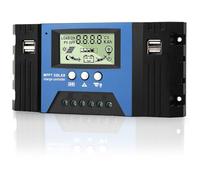 WEINUOER MPPT 100A Regolatore di Carica Pannello Solare ,12V/24V Automatico Regolatore di Carica Solare, con 4 Porta USB LCD Display, per pannello solare 12V 24V Batterie al Piombo/litio