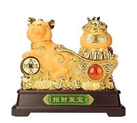 Weiping - Statua di Feng Shui, Statua di Feng Shui, Figure di Mouse/Ratto 2020 Zodiaco Cinese Anno del Ratto Animale Domestico Souvenir Ratto della Fortuna Collezionabile per la Fortuna e la Ricchezza