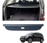 WEIQQI Copertura Bagagliaio Posteriore per Benz ML W164 ML320 300 350 400 500 2006-2020, Copribagagliaio Retrattile Resistente ai Raggi UV Tronco Privacy Cappelliera