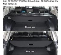 WEIQQI Copertura Bagagliaio Posteriore per Jeep Compass 2007-2011, Copribagagliaio Retrattile Resistente ai Raggi UV Tronco Privacy Cappelliera