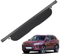 WEIQQI Copertura Bagagliaio Posteriore per SsangYong Korando 2020, Copribagagliaio Retrattile Resistente ai Raggi UV Tronco Privacy Cappelliera