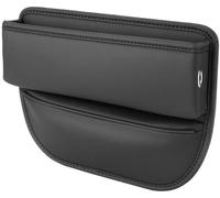 WEIQQI Scatola Portaoggetti per Seggiolino Auto, per Jaguar X-Type S-Type Riempimento Gap Seggiolino Auto Tasche a Fessura della Fessura del Sedile,B-Black
