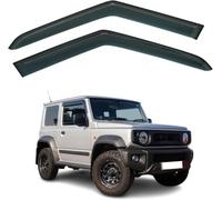 WEIQQI Set Deflettori d'Aria per Suzuki JIMNY MK4 2 Portes 2019-2025, Deflettori d’Aria Antipioggia Deflettori d'Aria Antiturbo, Aerodinamici Deflettori per Vetri Laterali