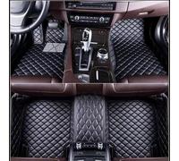 WEIQQI Tappetini Abitacolo in Pelle per BYD Seal U DM-i 2023 2024 2025, Auto Tappeto Moquette Impermeabile Antiscivolo Protezione Facili da Pulire,Black/E
