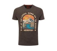 Weird Fish Weird Fish Up At The Lakes Front Print Graphic T-Shirt large Marrone