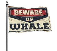 Weird Flags Beware Of Whale Flag Fall Decor Outdoor Flag per camera da letto (30 x 45 cm)
