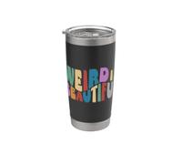 Weird is Beautiful! Divertimento retro Groovy Inspirational Bicchiere termico in acciaio inox doppia parete